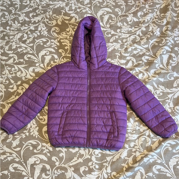 George Kids Puffer Jacket Girls Purple - Picture 1 of 3